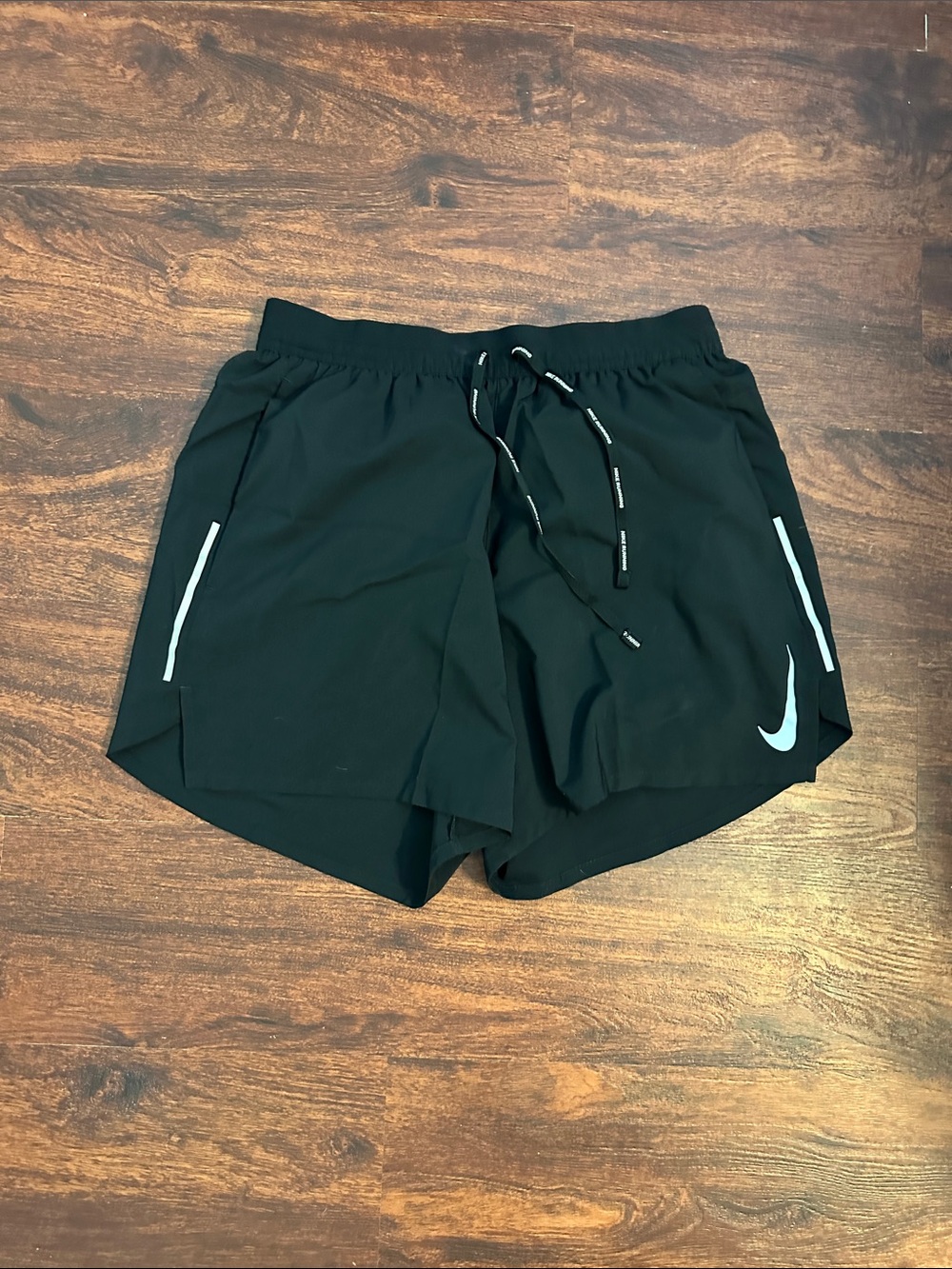 Nike Black Athletic Running Shorts 5” mens size medium